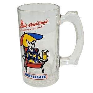 1987 Spuds Mackenzie Beach Beer Mug Budweiser